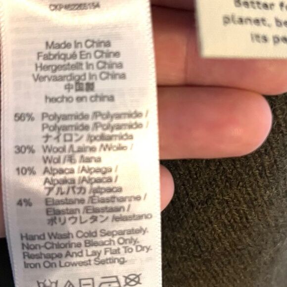 Madewell Kent Colorblock Cardigan in cozy Alpaca Yarn, Gray Pink Green NWOT - Picture 8 of 9